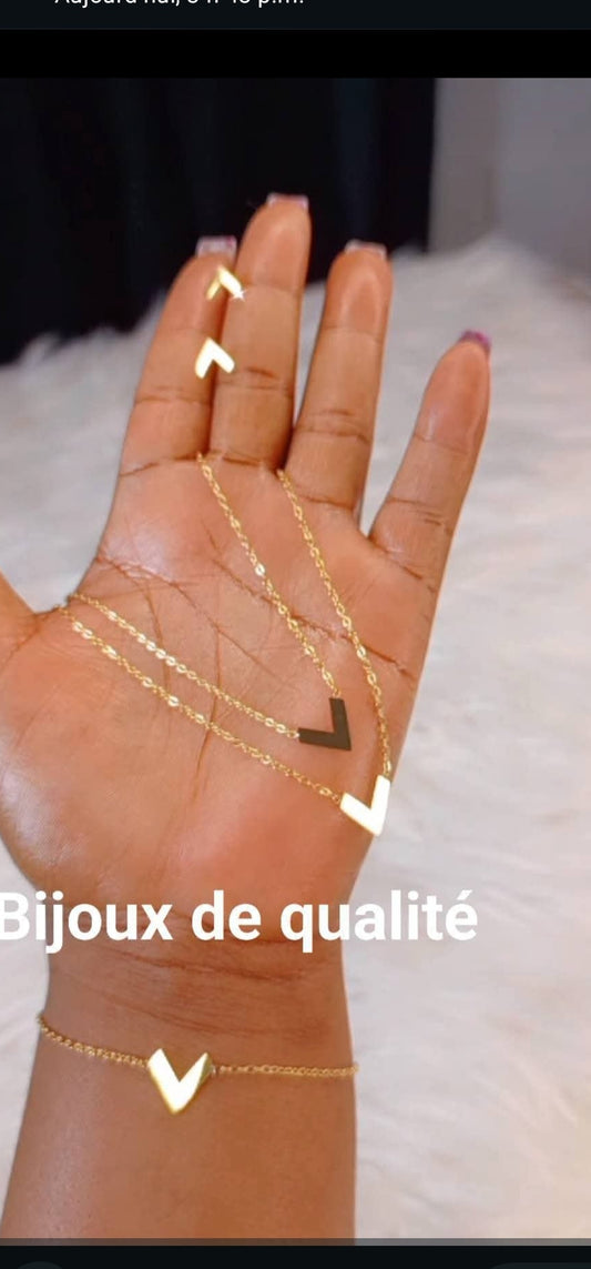 Ensemble de Bijoux fin or plaqué